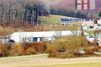 Vermietete Halle in Gablitz, Grundstück 5473m², Nutzfläche ca. 2076m², erweiterbar um ca. 540m², freie Teilfläche derzeit ca. 200m², Rendite ca. 6,6%!