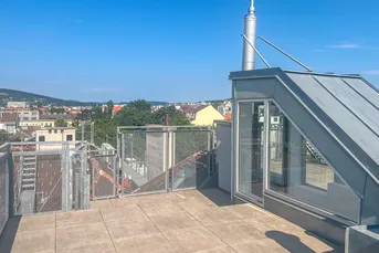Exquisite Dachgeschosswohnung mit Terrasse und Rundumblick in Alt-Penzing