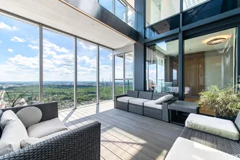 Exklusives Penthouse im Marina Tower mit Donaupanorama