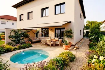 Moderne Doppelhaushälfte in Grieskirchen, 124m², 4 Zimmer, Terrasse, Erstbezug!