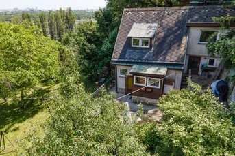 SELTENE GELEGENHEIT AM FUSSE DES KAHLENBERGS: Haus mit 835 qm Eigengrund zu kaufen + ca. 2500 qm anschließenden, sehr günstigen Pachtgrund zu übernehmen!