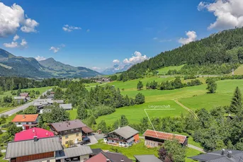 Baugrundstück mit Einfamilienhaus-Planstudie