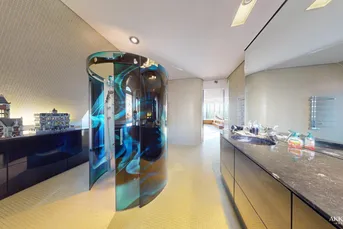 Beeindruckende Architektur mit Indoor Pool Nähe Maurer Hauptplatz – The White Pearl