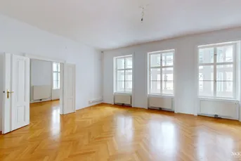 Altbaubüro mit Blick in den Resselpark