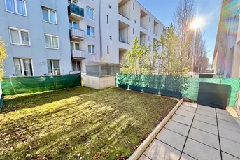 GARTENTRAUM | TOPLAGE NÄHE DONAUZENTRUM | HELLE SINGLE-WOHNUNG | U-BAHN-NÄHE