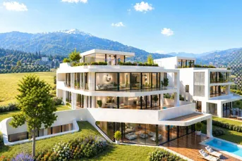 exklusive Gartenapartments mit Pool-Bescheid - Luxuriöses Wohnprojekt in Aldrans