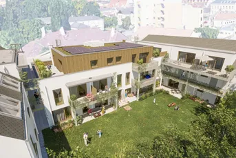 Nachhaltig Wohnen in perfekter Lage - 2 Zimmer mit Balkon und Gartenanteil - zu kaufen in 2340 Mödling