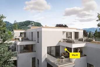 3-Zimmer-Dachgeschosswohnung mit Penthouse-Charakter | Top 22