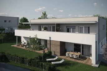 Wohnen auf zwei Ebenen: Maisonette-Eigentumswohnung mit Terrasse und Balkon in Niederneukirchen