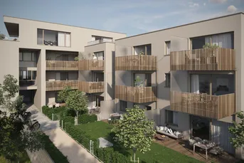 Genießen Sie die Vorzüge: 3-Zimmer-Wohnung im Obergeschoss mit Balkon und Lift in Neuhofen!