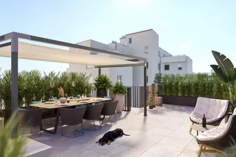 Provisionsfrei - PENTHOUSE - 360° BLICK - ca. 168m² gew. NFL - 3 bis 4 Zimmer - 2 Bäder - ca. 31m² Terrasse auf Wohnebene - Lift auf die ca. 90m² Dach-Terrasse - hochwertige Ausstattung - Neubauprojekt - Fertigstellung Q3-2025