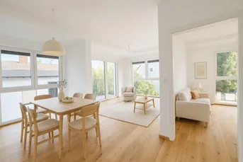 ERSTBEZUG - Neubau - 2 Zimmer - ca. 51m² gew. NFL - KLIMA möglich - Einbauküche - Balkon - moderne Haustechnik - Garage (optional) - Baurecht