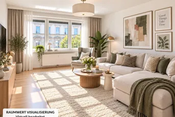 RENOVIERTE 3-ZIMMER-WOHNUNG | ca. 68m² WFL | 5. Liftstock | Gartennutzung