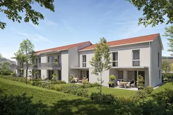 Erstbezug - Sonnige 3-Zimmer-Wohnung im Obergeschoss mit Balkon - geförderte Miete - 3 Zimmer 