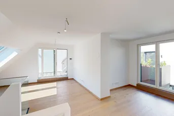 Energieeffiziente Dachgeschoß Maisonette inklusive Dachterrasse– Zur Schönen Agnes | Top 19