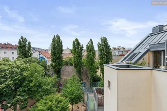 Über den Dächern des 7. Bezirks. Exklusive Dachgeschoßwohnung mit Terrasse in der Burggasse!