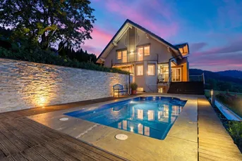 Exklusives Wohnhaus mit Panoramablick, Pool &amp; Home-Spa am Magdalensberg