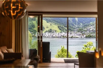Genuss auf höchstem Niveau! Ferienwohnung mit 2 SZ und Panoramablick direkt am Ufer des Zeller Sees!
