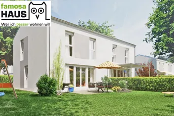 Provisionsfreie Doppelhaushälfte mit 162 m² Nutzfläche, Terrasse und Sonnengarten samt 2 Parkplätzen