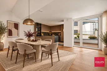 Exklusive Dachgeschoss-Maisonette mit 2 Terrassen &amp; hauseigenem Garagenstellplatz