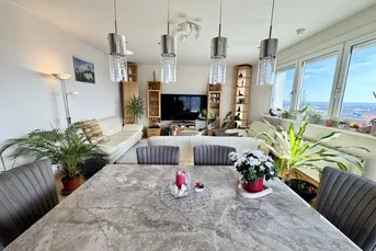 Mit traumhaften Blick über Graz - Stilvolle 4-Zimmer-Wohnung mit 2 Balkonen inkl. Tiefgarage!