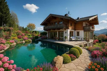 FASZINIERENDES CHALET mit Fernblick / VELDEN AM WÖRTHERSEE
