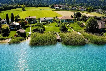 Exklusiver Seegrund mit Seehaus, Privatsteg &amp; traumhafter Sunset-Lage