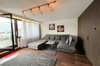 Möblierte Dachterrassenwohnung über den Dächern von Linz
