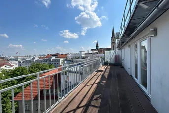 EXKLUSIVER MAISONETTE DG-TRAUM MIT 3 ZIMMERN UND GROSSER DACHTERRASSE IN DER LUSTKANDLGASSE/UNVERBAUBARER FERNBLICK
