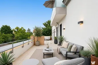 Exklusive 4-Zimmerwohnung im Altbaustil: Große Ost-Terrasse | Vollsaniert &amp; Neuwertig | Klimatisiert | Hochwertig möbliert
