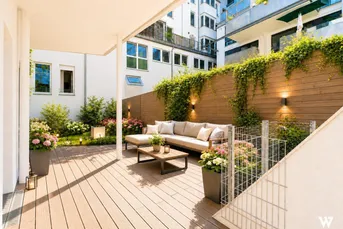 TOP LAGE: 3-Zimmer-Wohnung mit ca. 52 m² Freifläche I Garagenstellplatz I Nahe Mariahilfer Straße &amp; U3 Neubaugasse