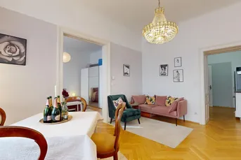Helle 3-Zimmer-Altbau-Wohnung mit Balkon und sehr guter Anbindung an die Innenstadt