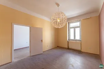 Sanierungsbedürftige Zwei-Zimmer Wohnung unweit vom Donaukanal