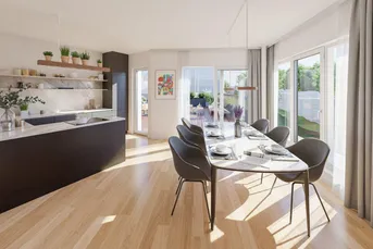 Exklusive Dachgeschoß-Wohnung mit beeindruckender Terrasse - ERSTBEZUG!