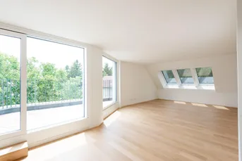 Dachgeschoß-Traum mit Grünblick-Terrasse - 50 : 50 zinsloseVerkäuferfinanzierung !!