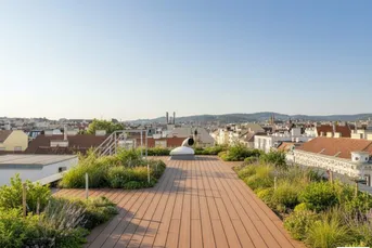 Erstbezug in U-Bahn-Nähe! Lichtdurchflutetes 4-Zimmer-Penthouse mit zwei Balkonen und Dachterrasse mit Panoramablick