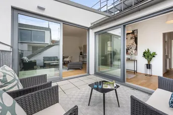 Bestlage Servitenviertel! Perfekt geschnittenes 3,5-Zimmer-Penthouse auf einer Ebene mit drei Terrassen
