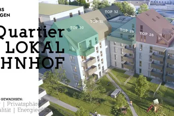 Lokalbahnhof Dachwohnung 87 m2-Top 32 inkl. 2 TG-Parkplätzen