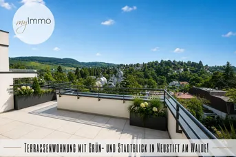 Erstbezugs-Terrassenwohnung mit Grün- und Stadtblick in Neustift am Walde!