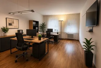 Büro im Zentrum - 4 Zimmer mit feudalem Eingangsbereich