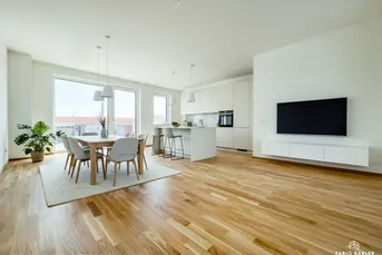 PROVISIONSFREI - ANLAGEWOHNUNGSPREIS - NEUBAU |Klimatisiert | 4-Zimmer | Exklusive Neubau-Dachgeschosswohnung mit imposantem Dachterrassentraum mit Anninger-Blick im Zentrum Guntramsdorfs