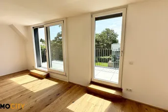 Neuer Preis! Dachtraum (Top 10) 2 Zimmer Wohnung + 15 m² Terrasse, Erstbezug, Erstklassige Ausstattung, Neubau, luxuriös + Garage