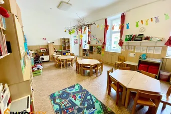 Zu vermieten: Charmanter Kindergarten + 225 m² Gartenfläche und Kinderspielplatz in der Schönbrunner Straße 152, 1120 Wien
