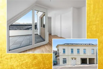 Wohnen in Verbundenheit - Charakterwohnung mit uneinsehbarer Dachterrasse - provisonsfrei, inkl. 2 TG Plätze