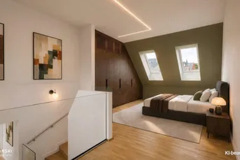 PROVISIONSFREI inkl. 2 TG Plätze - Wohnen in Verbundenheit - stylische Maisonette mit südseitiger Dachterrasse