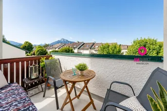 89 m² in AIGEN mit Grünblick, zwei Balkonen und Blick auf Untersberg &amp; Gaisberg