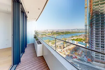 Stilvolle 2-Zimmer-Wohnung mit Balkon im DANUBEFLATS