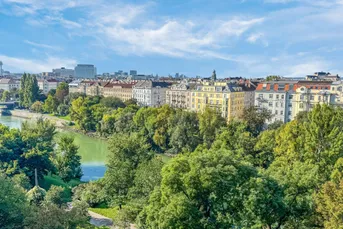 Gemütliche Wohnung mit Blick auf den Donaukanal – Harmonie zwischen Natur und Stadt