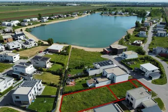 AM SEE + PROVISIONSFREI I Das baubewilligte Traumhaus am See schnell verwirklicht! Große Doppelhausparzelle mit Planung + Baubewilligung.