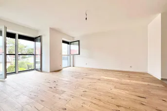 NÄHE U2: ERSTBEZUG IN GRÜNRUHELAGE I Balkon, Terrasse oder Garten I Aufzug I Fußbodenheizung &amp; Kühlung I Luft-Wasser-Wärmepumpe I elektrische Raffstores